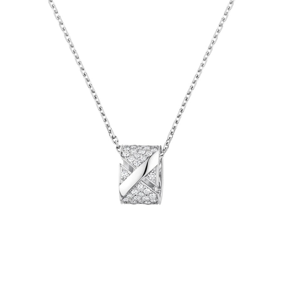 [Olivia JW]LIENS EVIDENCE DIAMOND PAVED NECKLACE