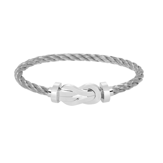 [Olivia JW]CHANCE LARGE 8 FIGURE BUCKLE NO DIAMOND BRACELET SILVER
