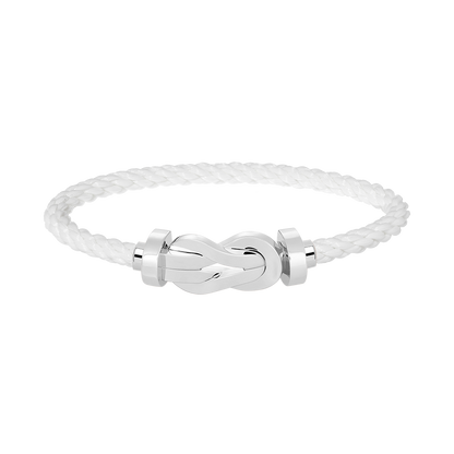 [Olivia JW]CHANCE LARGE 8 FIGURE BUCKLE NO DIAMOND BRACELET SILVER