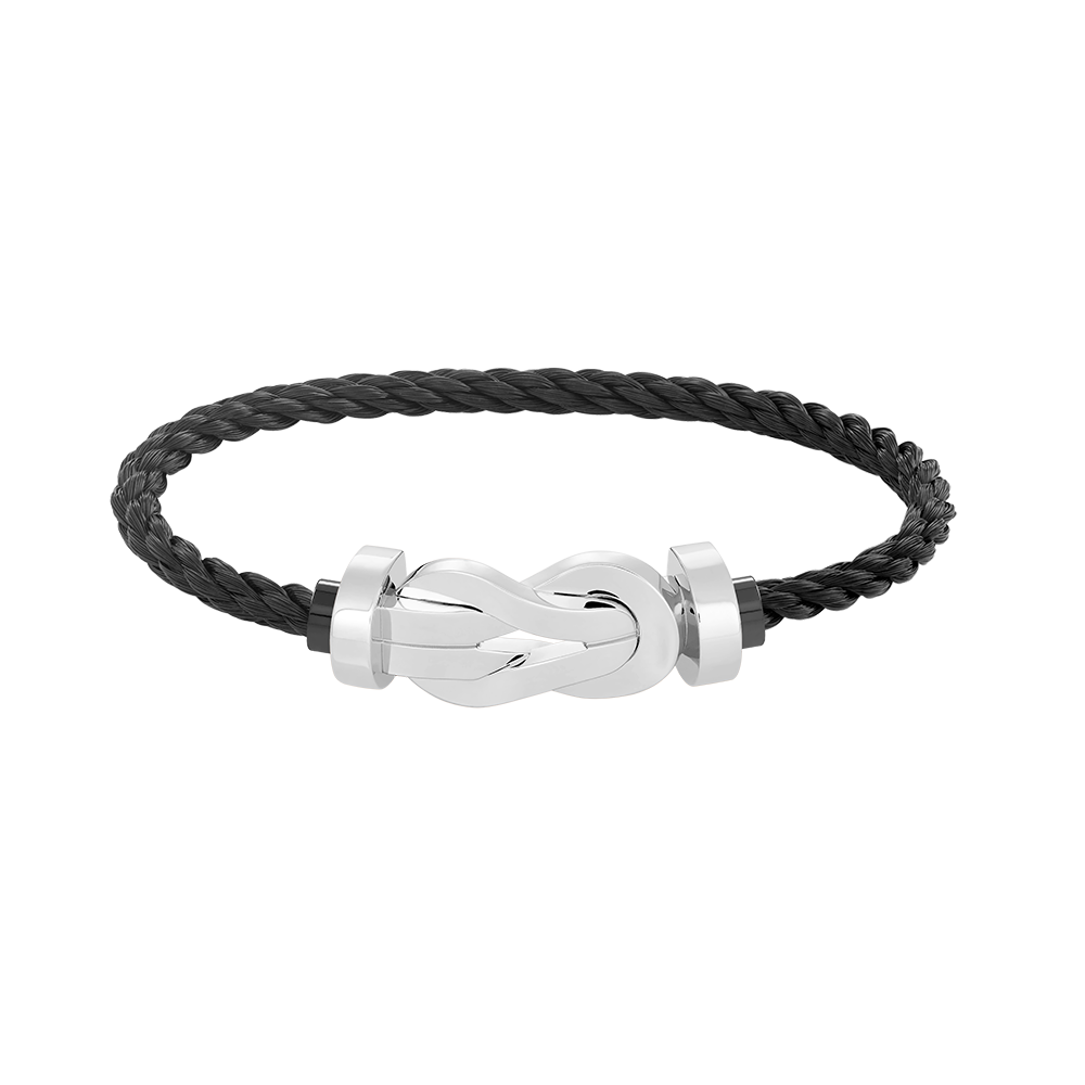 [Olivia JW]CHANCE LARGE 8 FIGURE BUCKLE NO DIAMOND BRACELET SILVER