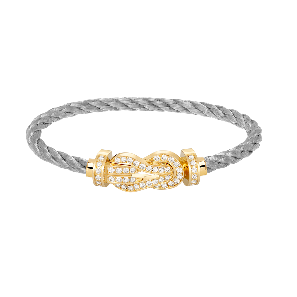 [Olivia JW]CHANCE LARGE 8 FIGURE BUCKLE FULLDIAMOND BRACELET GOLD
