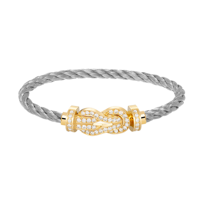 [Olivia JW]CHANCE LARGE 8 FIGURE BUCKLE FULLDIAMOND BRACELET GOLD