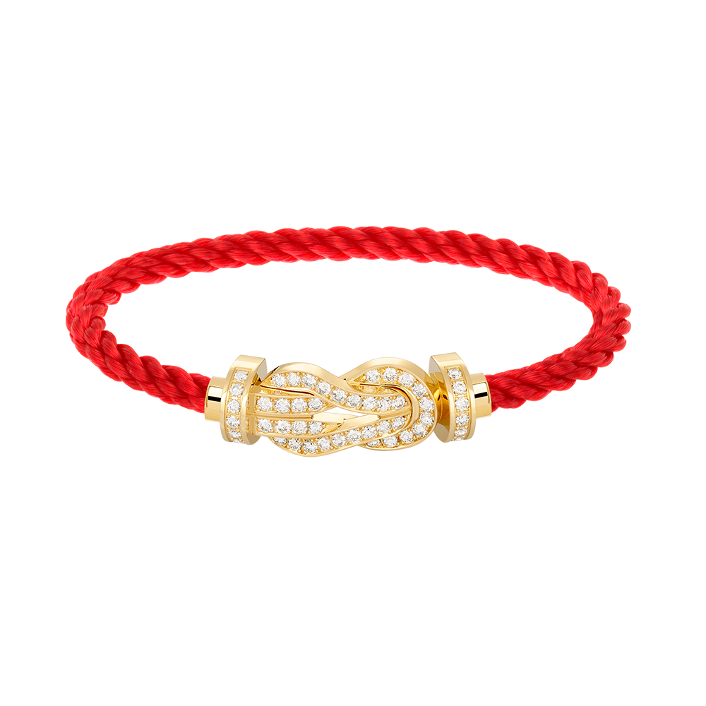 [Olivia JW]CHANCE LARGE 8 FIGURE BUCKLE FULLDIAMOND BRACELET GOLD