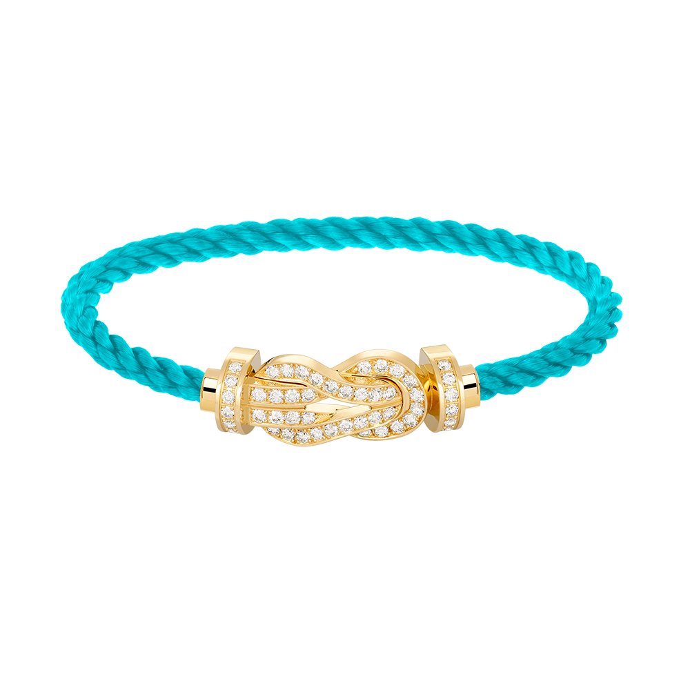 [Olivia JW]CHANCE LARGE 8 FIGURE BUCKLE FULLDIAMOND BRACELET GOLD