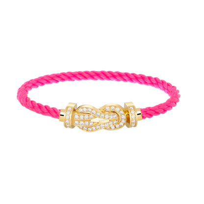 [Olivia JW]CHANCE LARGE 8 FIGURE BUCKLE FULLDIAMOND BRACELET GOLD