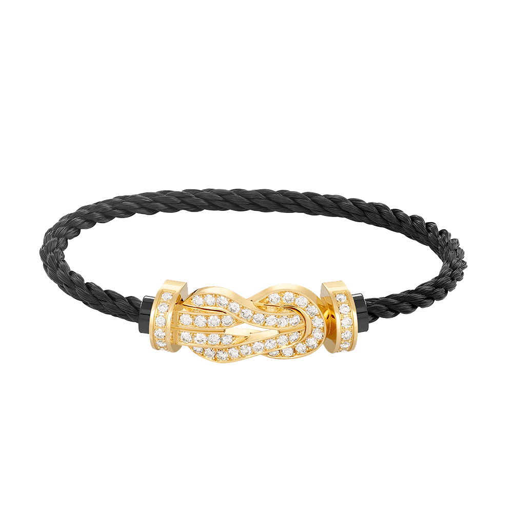 [Olivia JW]CHANCE LARGE 8 FIGURE BUCKLE FULLDIAMOND BRACELET GOLD