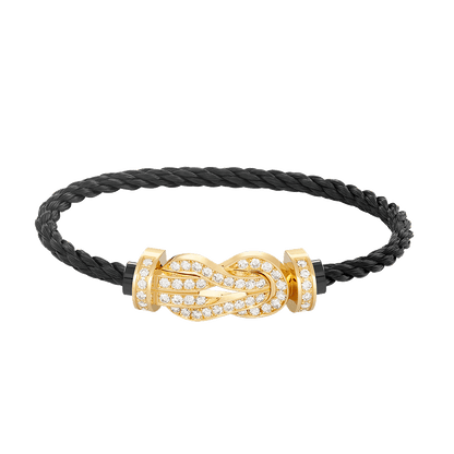 [Olivia JW]CHANCE LARGE 8 FIGURE BUCKLE FULLDIAMOND BRACELET GOLD