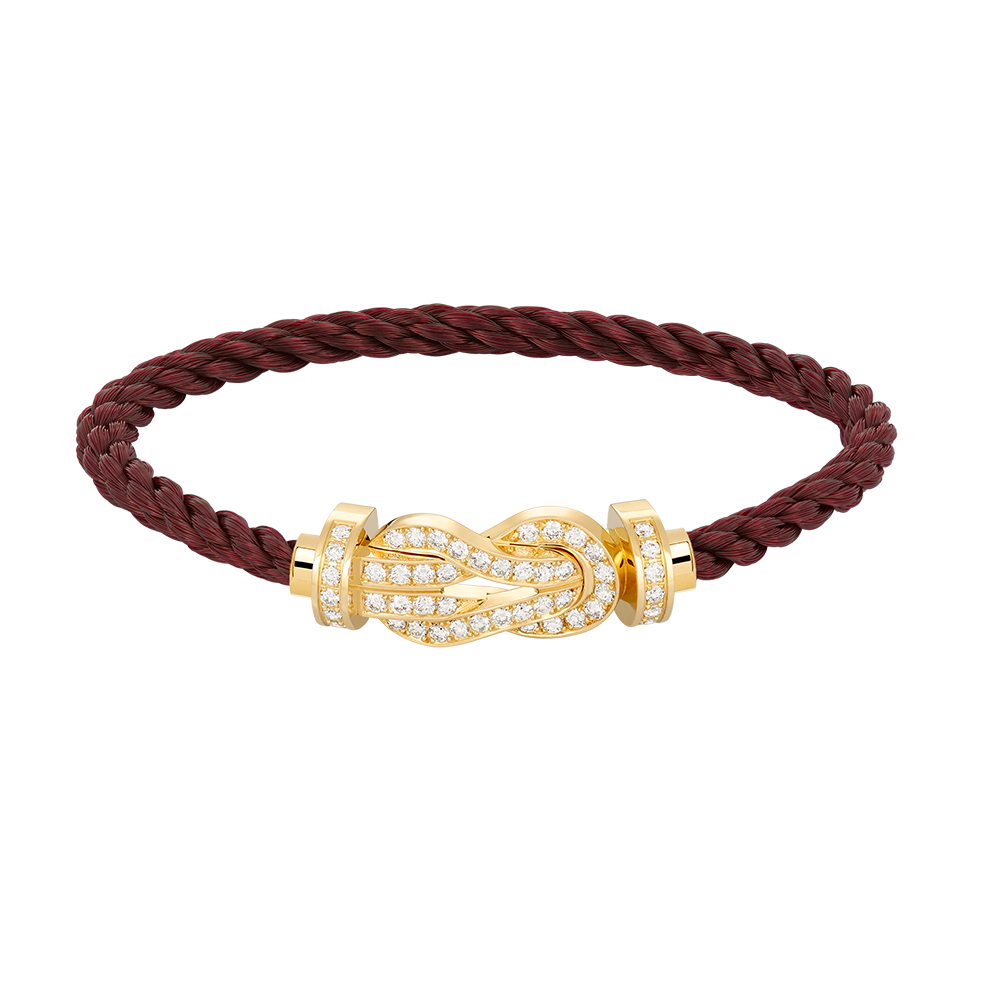 [Olivia JW]CHANCE LARGE 8 FIGURE BUCKLE FULLDIAMOND BRACELET GOLD