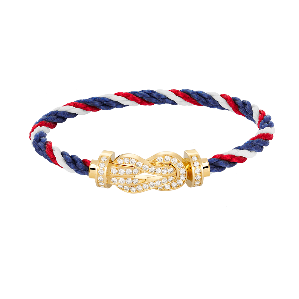 [Olivia JW]CHANCE LARGE 8 FIGURE BUCKLE FULLDIAMOND BRACELET GOLD
