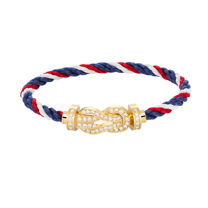 [Olivia JW]CHANCE LARGE 8 FIGURE BUCKLE FULLDIAMOND BRACELET GOLD