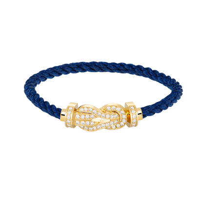 [Olivia JW]CHANCE LARGE 8 FIGURE BUCKLE FULLDIAMOND BRACELET GOLD