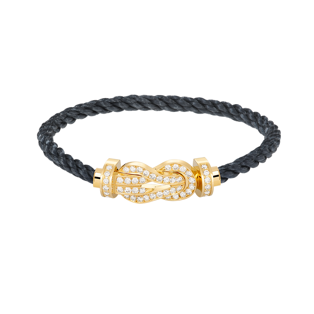 [Olivia JW]CHANCE LARGE 8 FIGURE BUCKLE FULLDIAMOND BRACELET GOLD