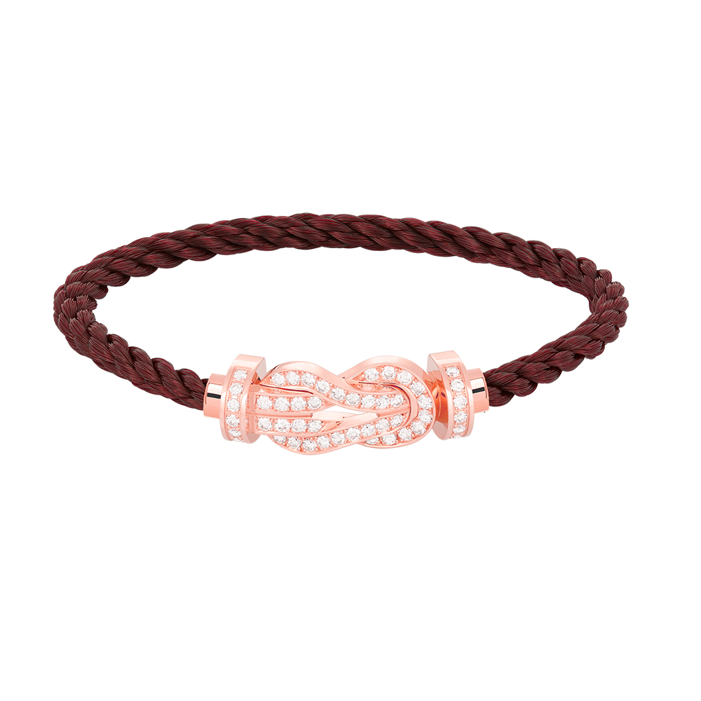 [Olivia JW]CHANCE LARGE 8 FIGURE BUCKLE FULL DIAMOND BRACELET ROSE GOLD