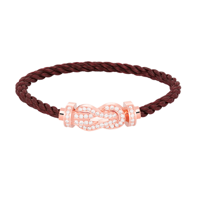 [Olivia JW]CHANCE LARGE 8 FIGURE BUCKLE FULL DIAMOND BRACELET ROSE GOLD