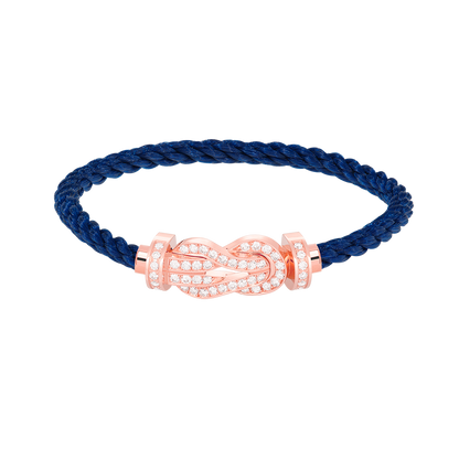 [Olivia JW]CHANCE LARGE 8 FIGURE BUCKLE FULL DIAMOND BRACELET ROSE GOLD