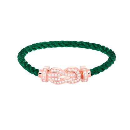 [Olivia JW]CHANCE LARGE 8 FIGURE BUCKLE FULL DIAMOND BRACELET ROSE GOLD