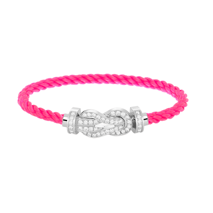 [Olivia JW]CHANCE LARGE 8 FIGURE BUCKLE FULL DIAMOND BRACELET SILVER