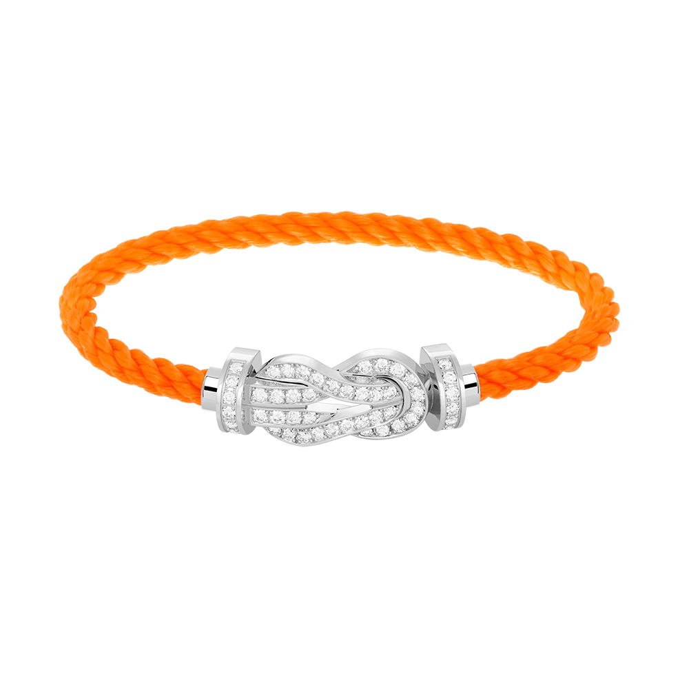 [Olivia JW]CHANCE LARGE 8 FIGURE BUCKLE FULL DIAMOND BRACELET SILVER