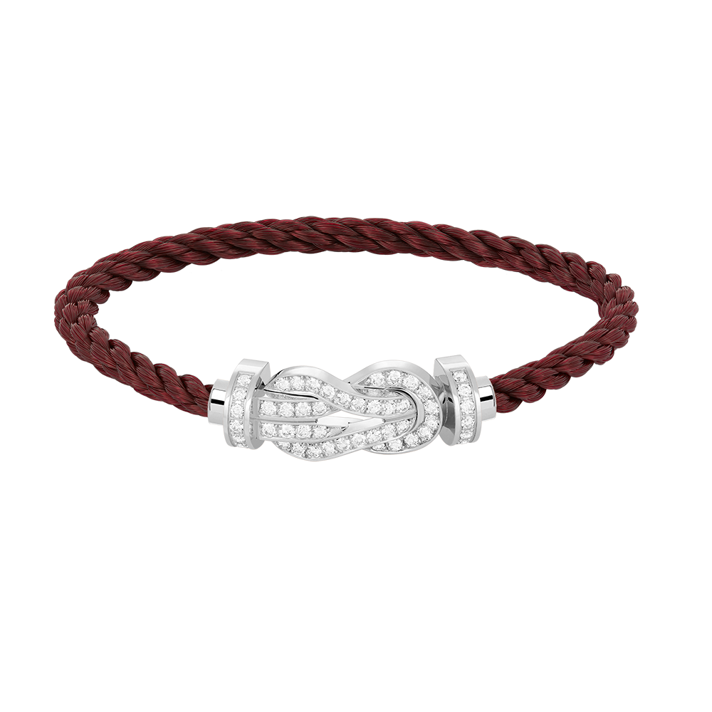 [Olivia JW]CHANCE LARGE 8 FIGURE BUCKLE FULL DIAMOND BRACELET SILVER