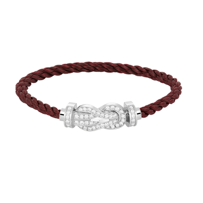 [Olivia JW]CHANCE LARGE 8 FIGURE BUCKLE FULL DIAMOND BRACELET SILVER