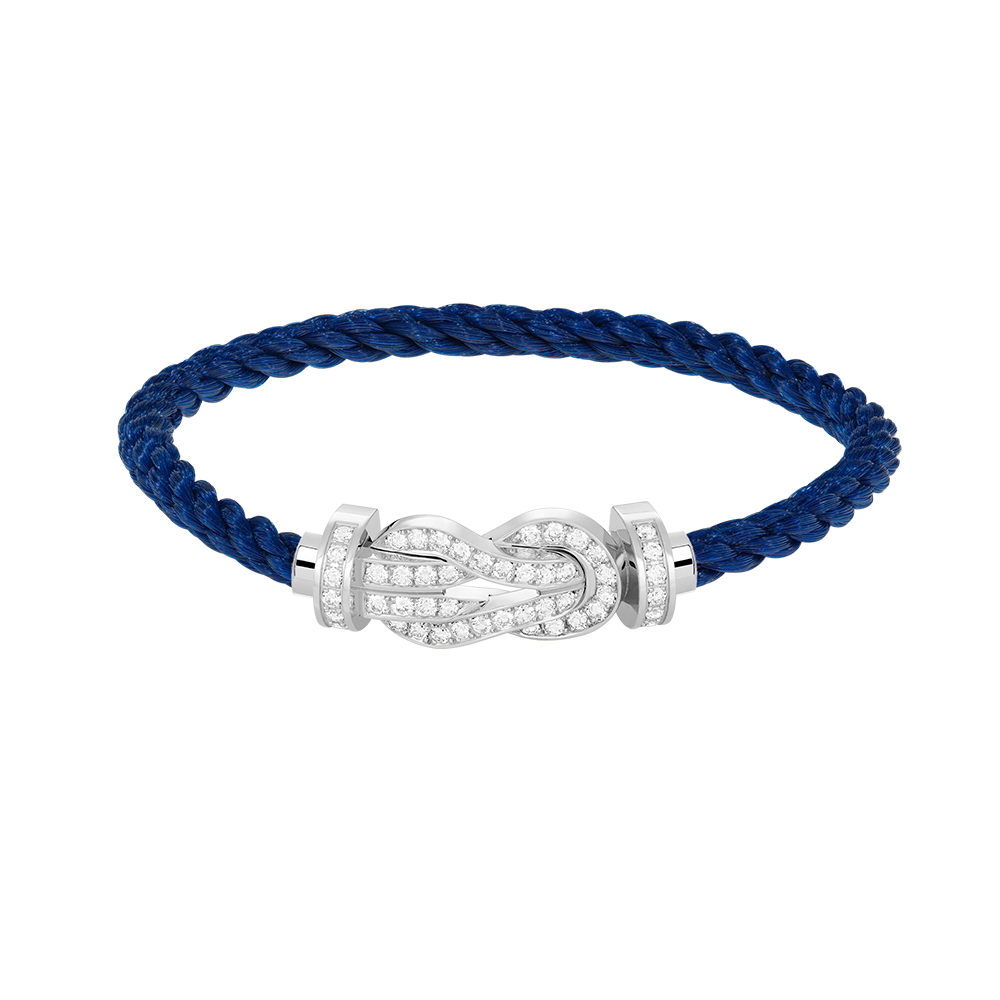 [Olivia JW]CHANCE LARGE 8 FIGURE BUCKLE FULL DIAMOND BRACELET SILVER