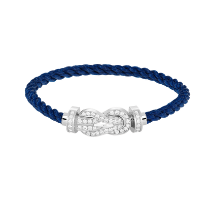 [Olivia JW]CHANCE LARGE 8 FIGURE BUCKLE FULL DIAMOND BRACELET SILVER