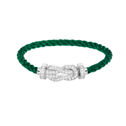 [Olivia JW]CHANCE LARGE 8 FIGURE BUCKLE FULL DIAMOND BRACELET SILVER