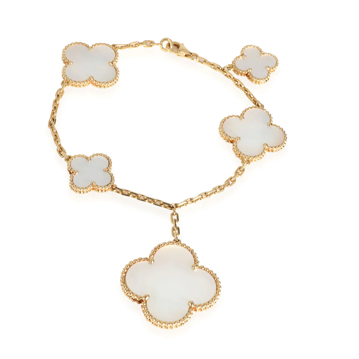 [Olivia JW]MAGIC CLOVER MOP GOLD BRACELET 5 MOTIFS