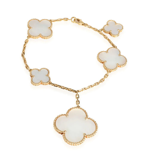 [Olivia JW]MAGIC CLOVER MOP GOLD BRACELET 5 MOTIFS