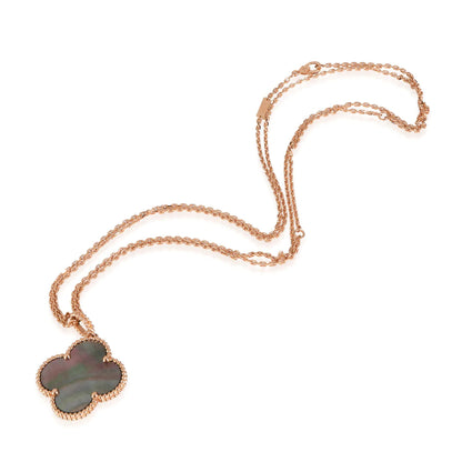 [Olivia JW]CLOVER 25MM GOLD DARK MOP BIG CLOVER NECKLACE