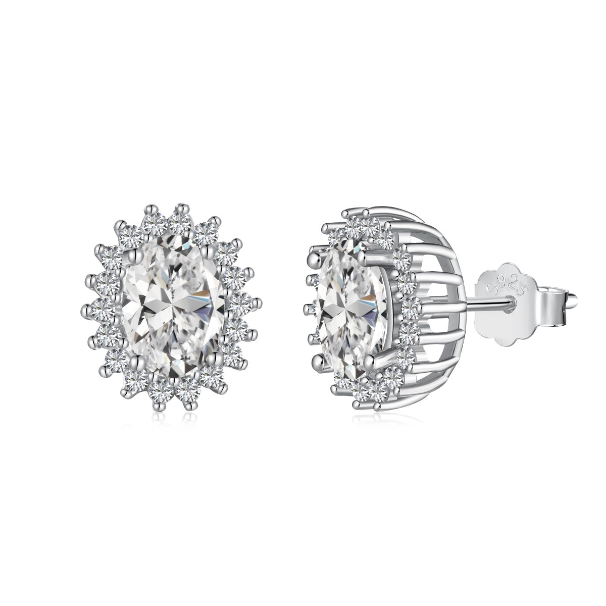 [Olivia JW]Delicate Radiant Oval Cut Daily Earrings