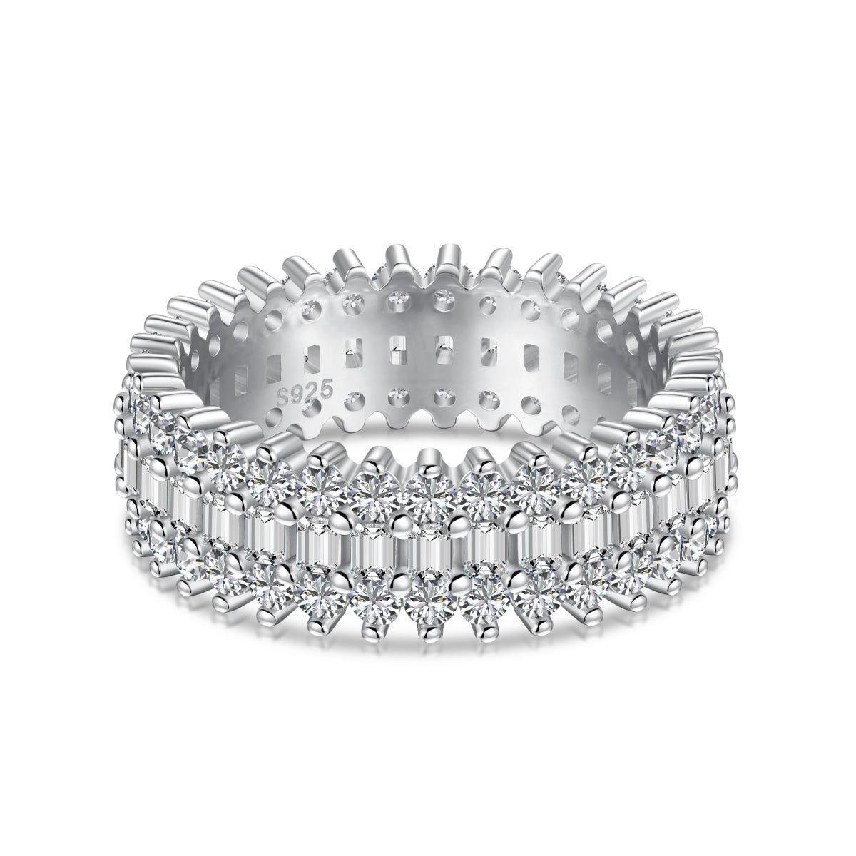 [Olivia JW]Ornate Colorful Radiant Cut Daily Ring