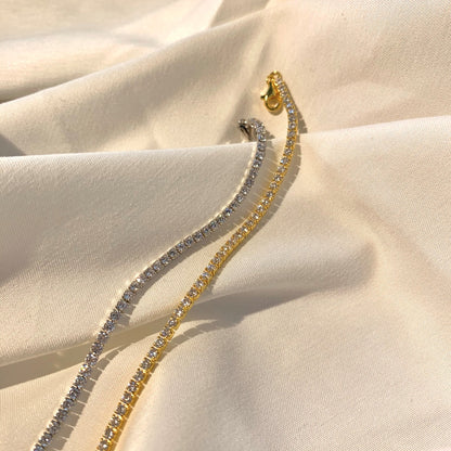 [Olivia JW]Radiant Shinning Princess Cut Tennis Bracelet