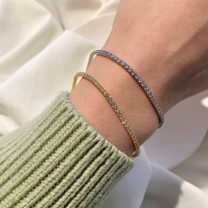 [Olivia JW]Radiant Shinning Princess Cut Tennis Bracelet