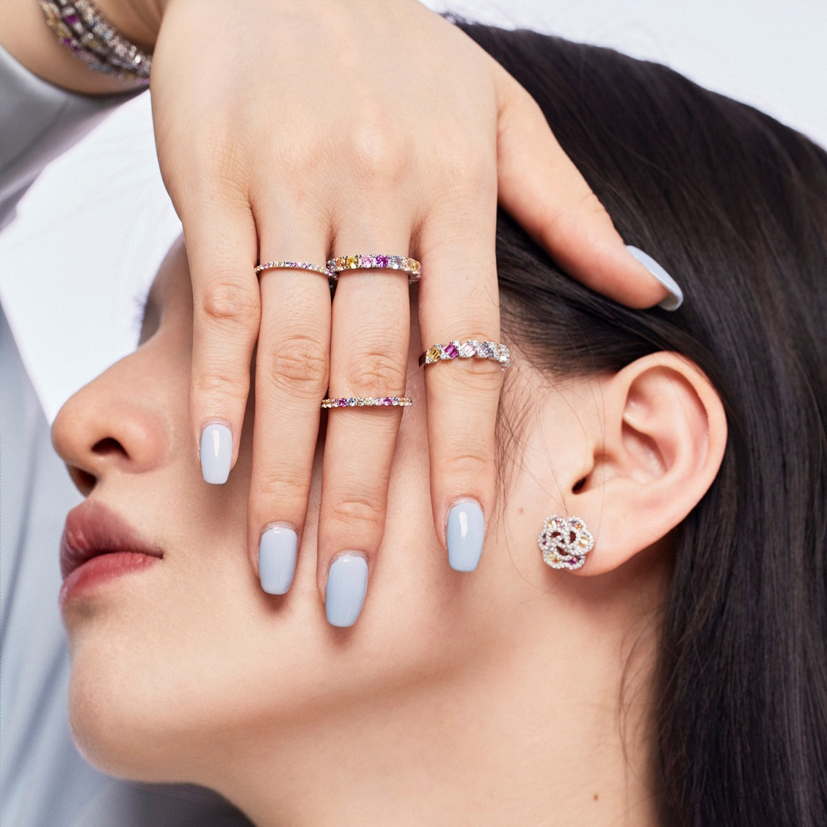 [Olivia JW]Delicate Vibrant Emerald Cut Daily Ring