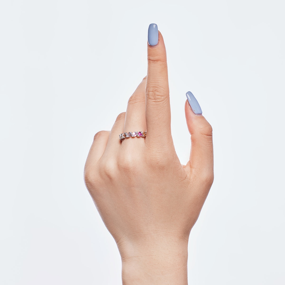 [Olivia JW]Delicate Vibrant Emerald Cut Daily Ring
