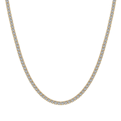 [Olivia JW]Delicate Round Shape Tennis Necklace
