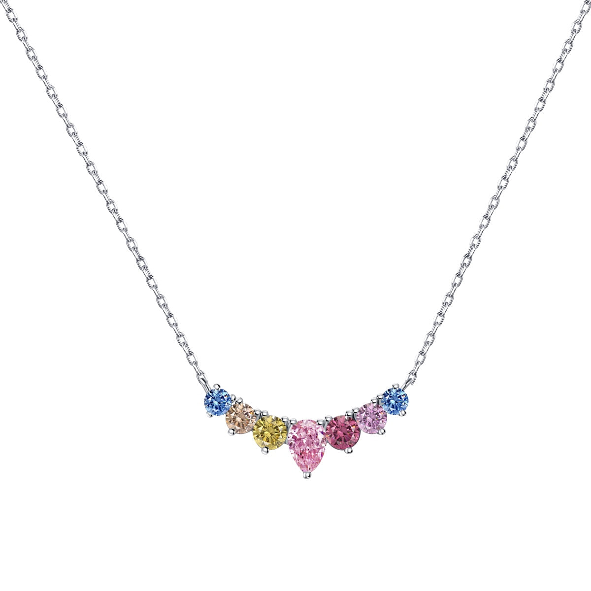 [Olivia JW]Dainty Colorful Heart Necklace