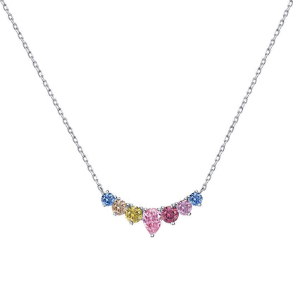 [Olivia JW]Dainty Colorful Heart Necklace