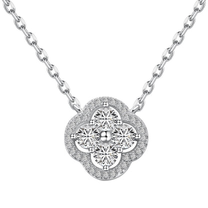 [Olivia JW]Exquisite Necklace With Four-Leaf Clover Flower Design