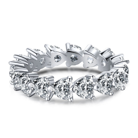 [Olivia JW]0.25 Carat Radiant Romance Heart Cut Lover Ring