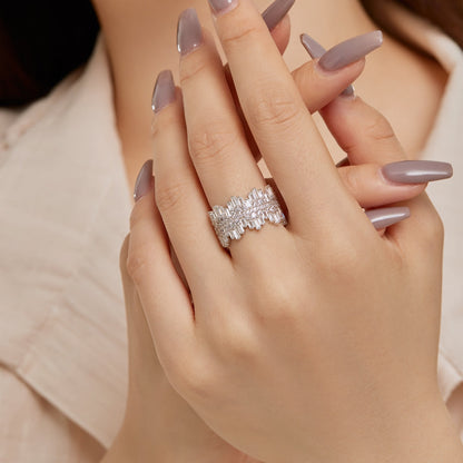 [Olivia JW]Luxurious Colorful Radiant Cut Daily Ring