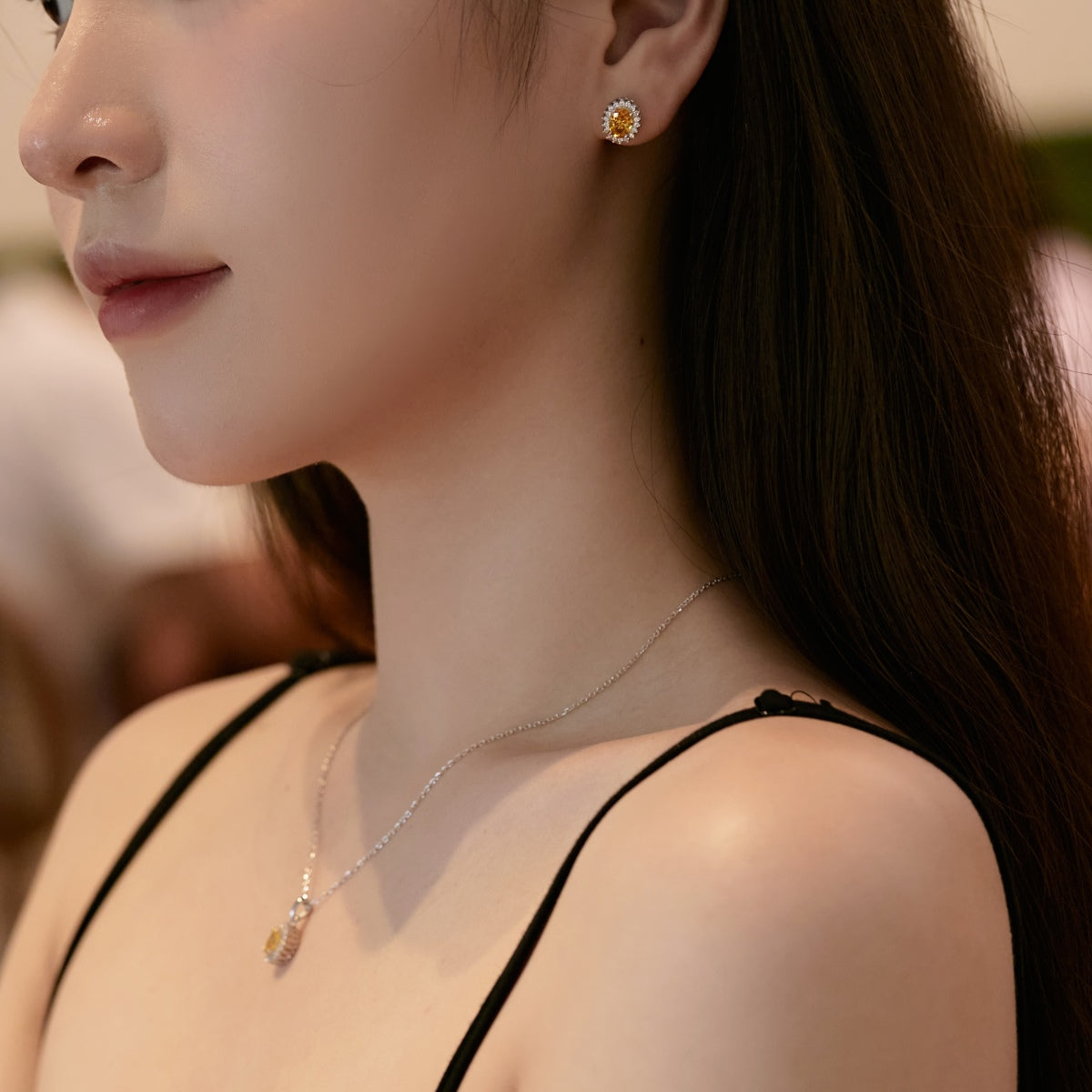 [Olivia JW]Delicate Radiant Oval Cut Daily Earrings