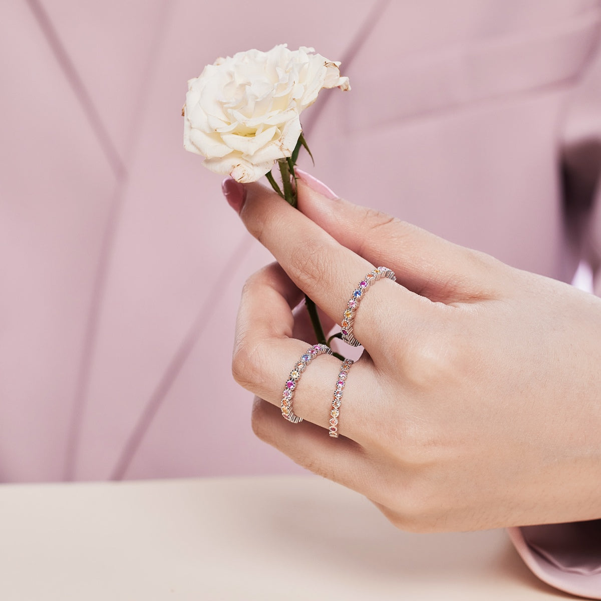 [Olivia JW]Elegant Energetic Round Cut Daily Ring
