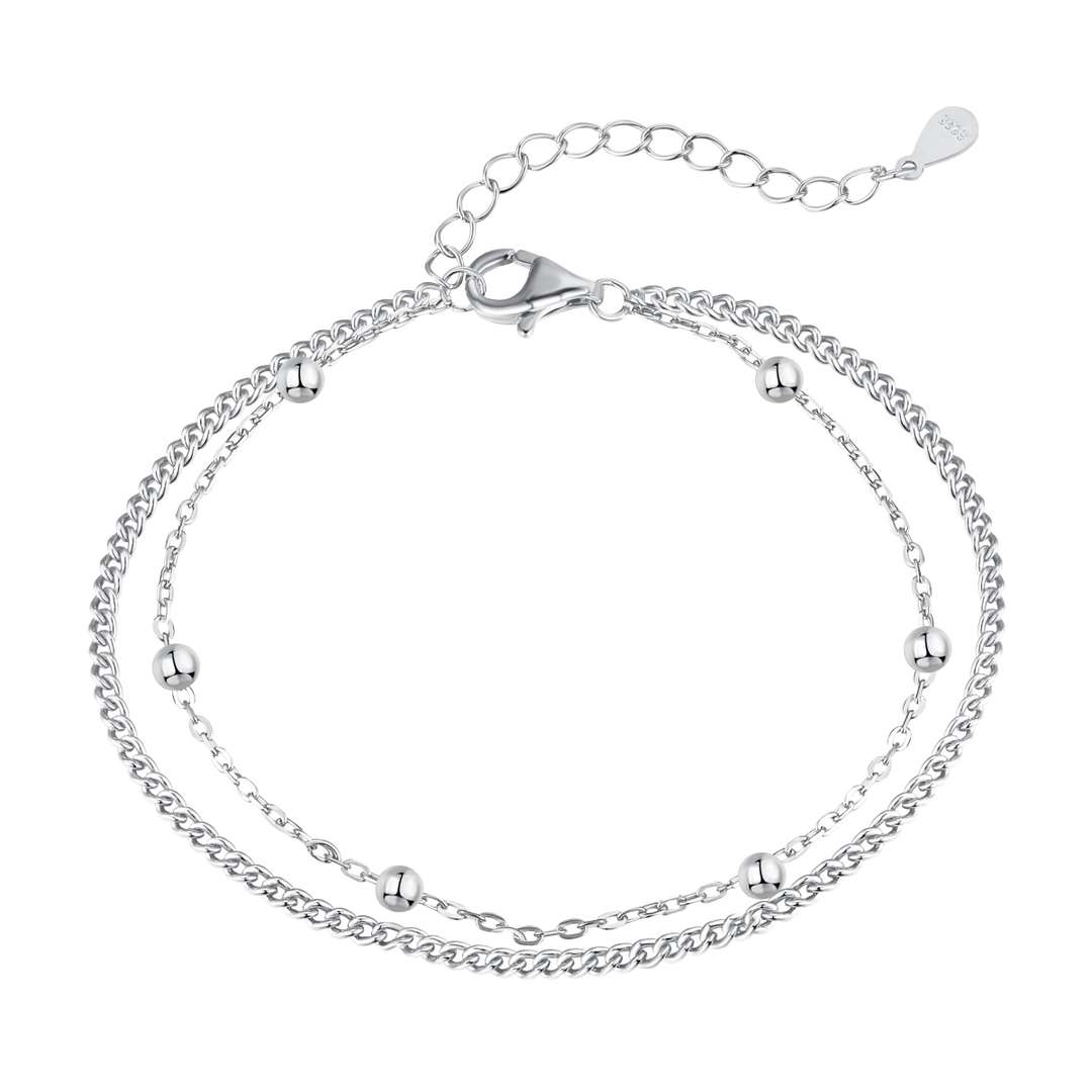 [Olivia JW]Delicate Bead Double Layer Bracelet