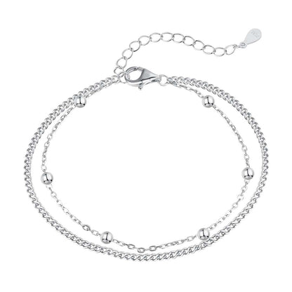 [Olivia JW]Delicate Bead Double Layer Bracelet