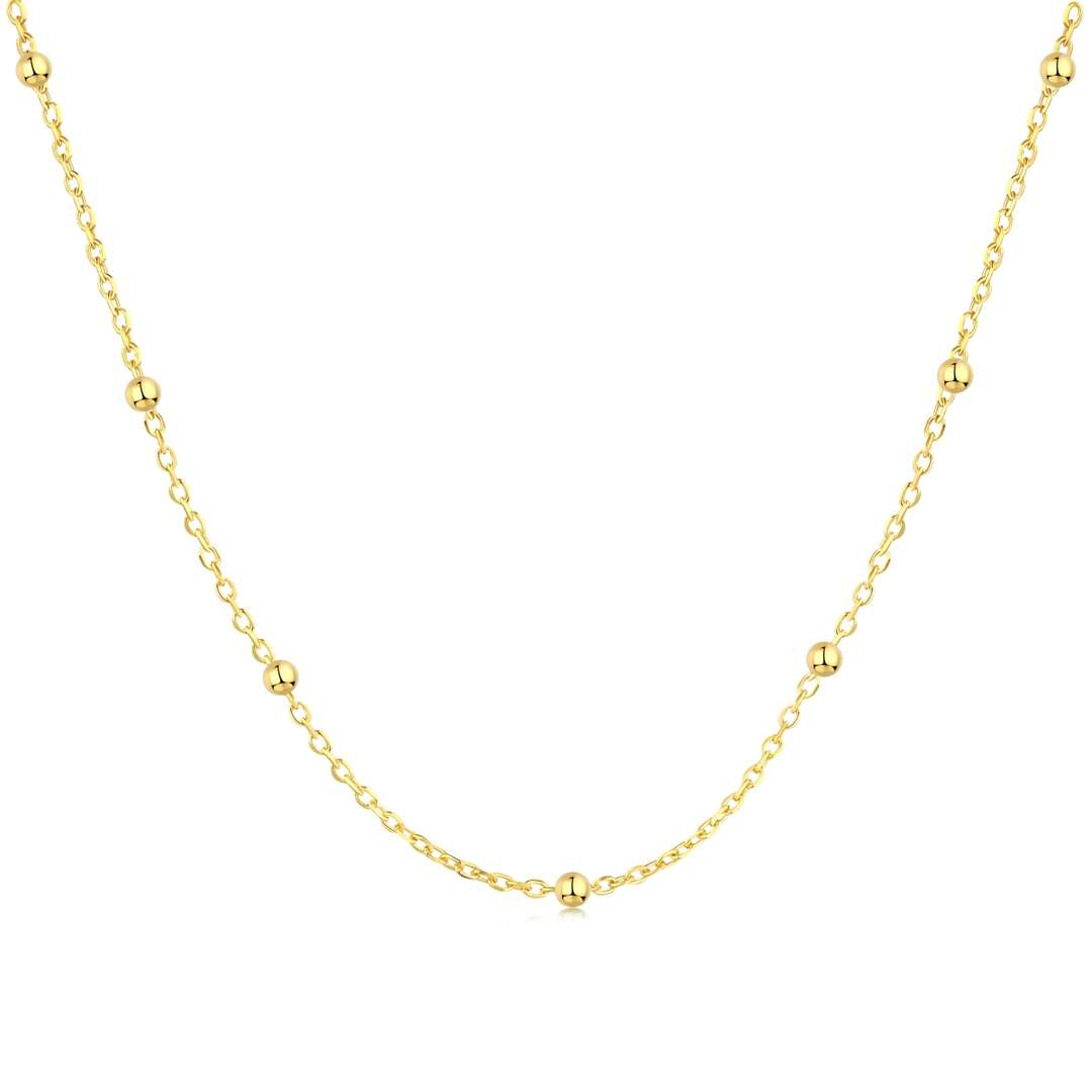 [Olivia JW]Small Bead Clavicle Chain Simple Necklace
