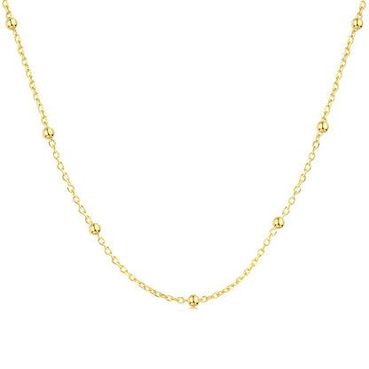 [Olivia JW]Small Bead Clavicle Chain Simple Necklace