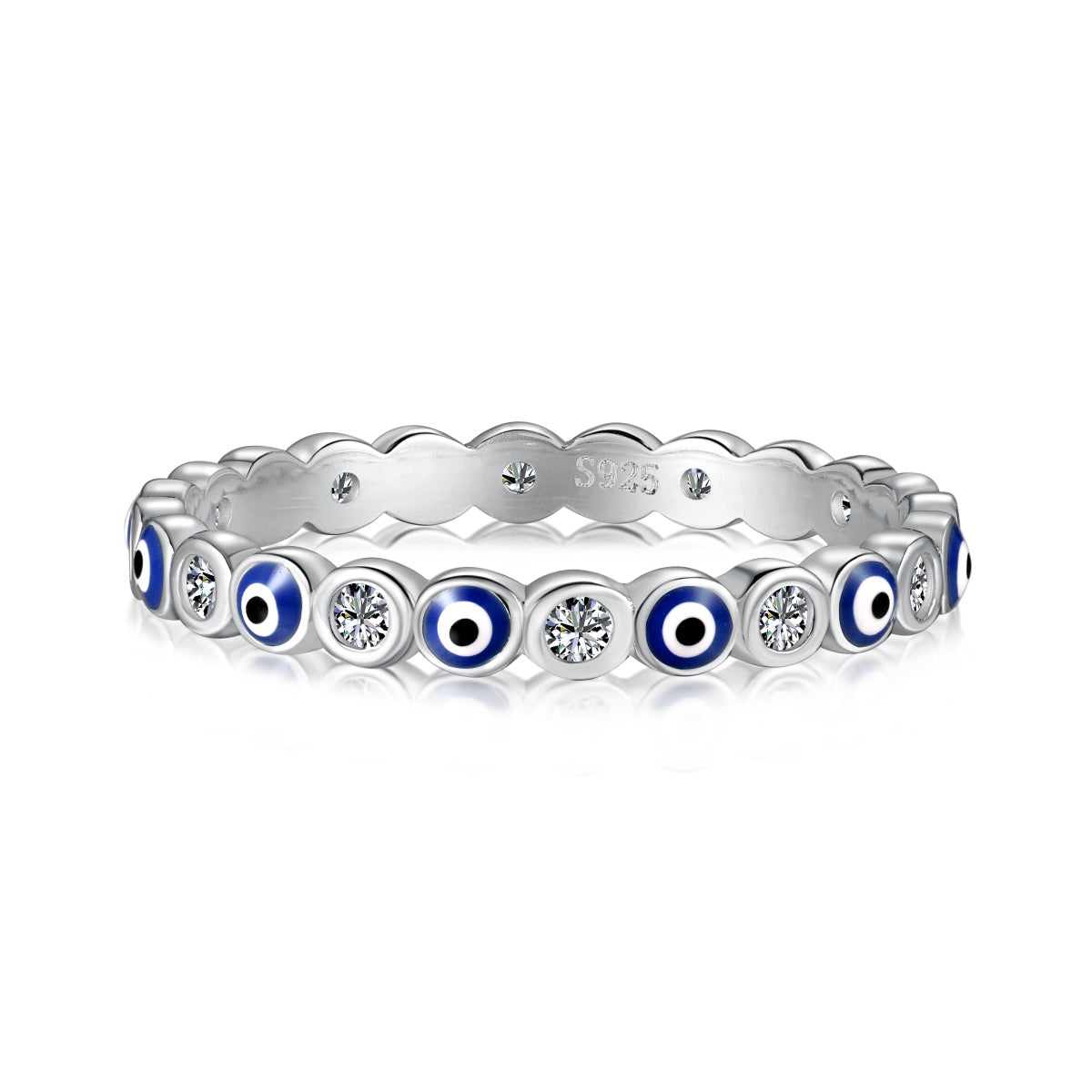 [Olivia JW]Sparkling Vibrant Round Shape Daily Ring