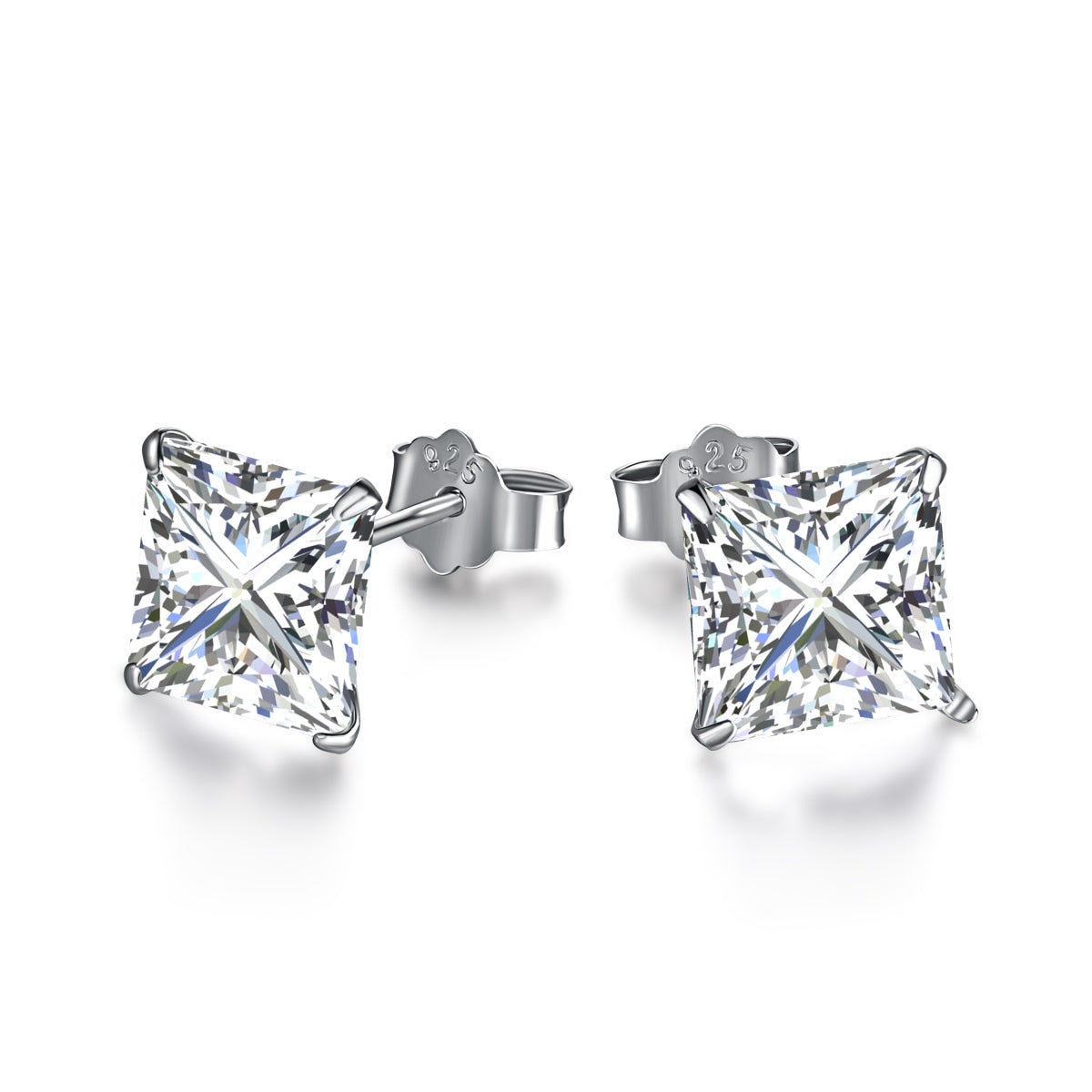 [Olivia JW]Ornate Square Shape Earrings